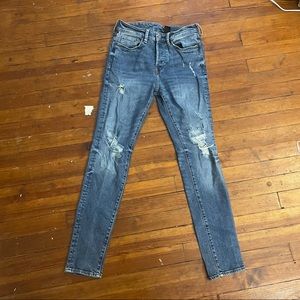distressed H&M jeans